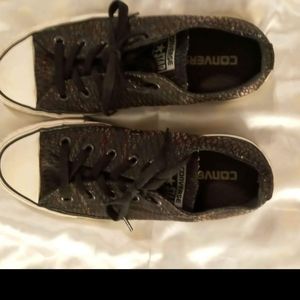 Size 6 Metallic Converse Shoes